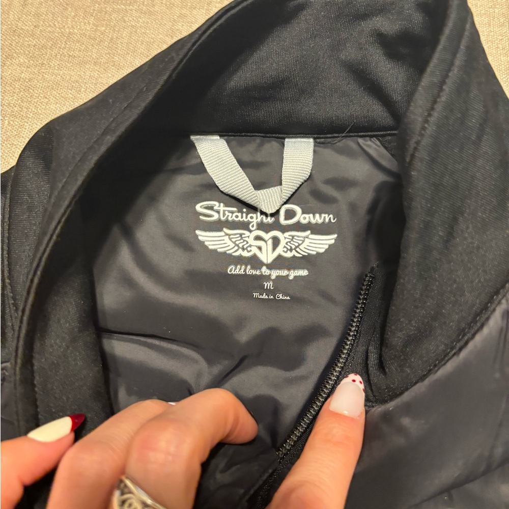 LACC GOLF STRAIGHT DOWN Black Performance Jacket - Picture 4 of 4
